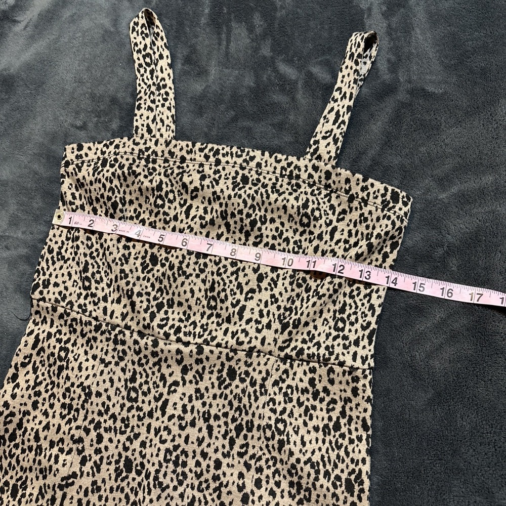 Forever 21 Y2K Leopard Print Bodycon Dress Womens Medium Mob Wife NWT Animal - Picture 4 of 7